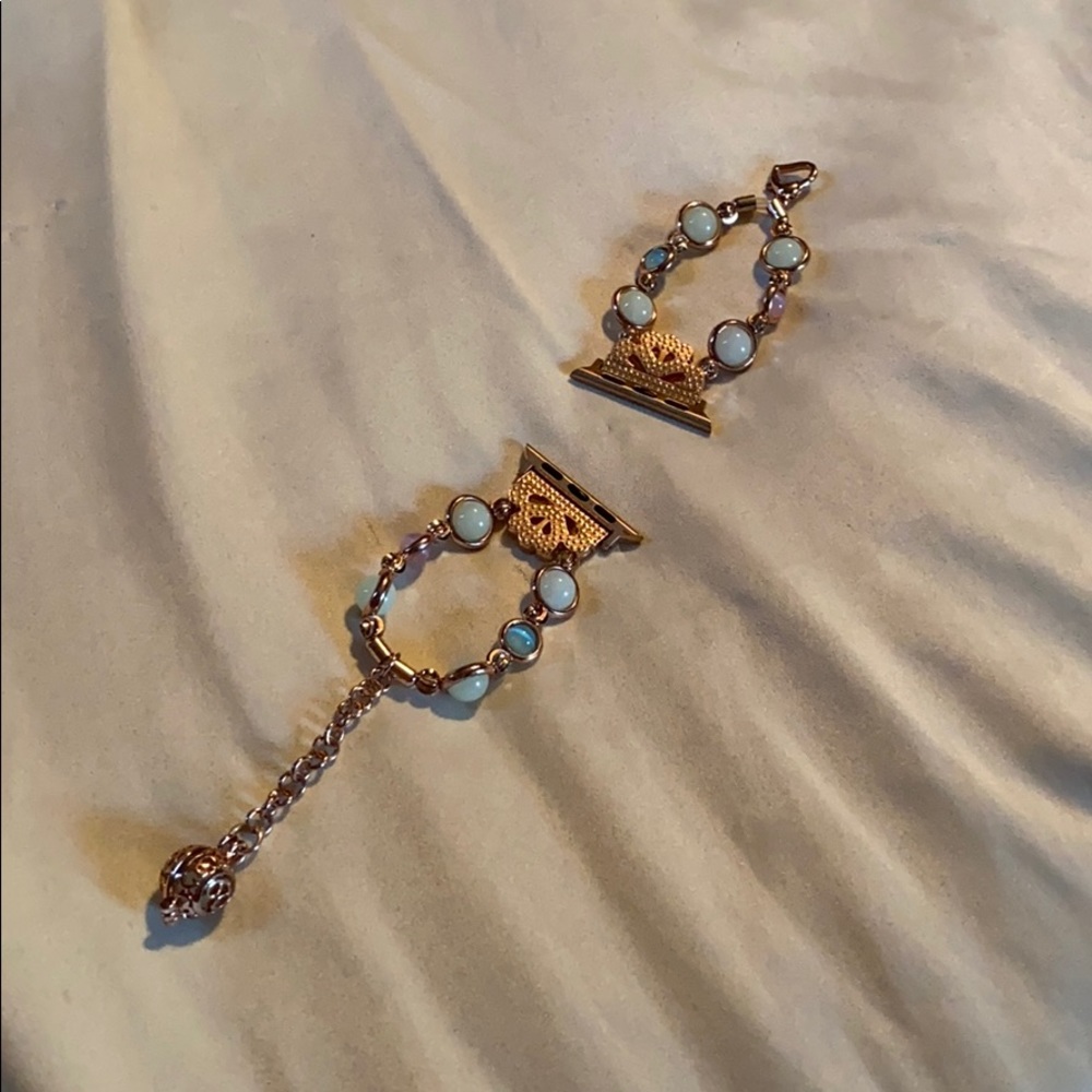 Apple Watch rose gold semi-precious stone band